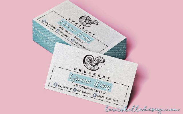 GW bakery business card design